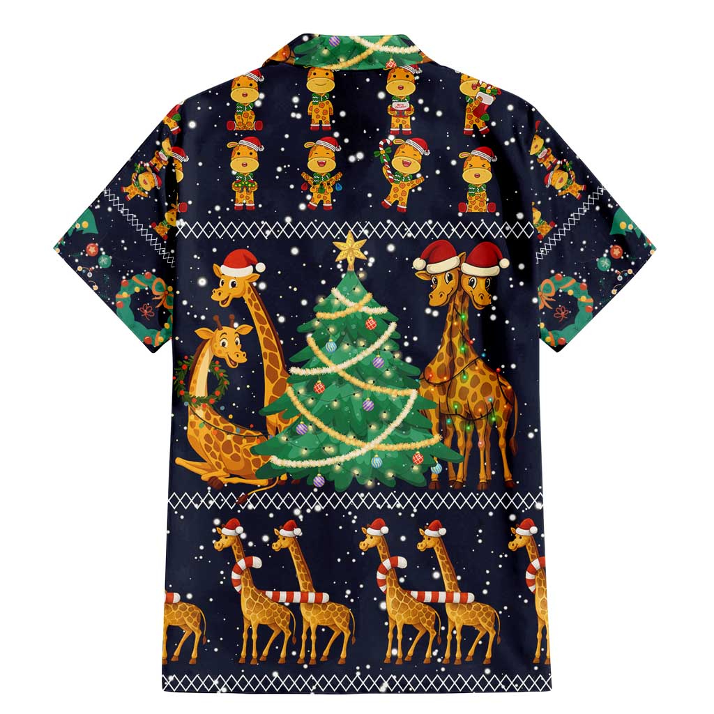Love Giraffe Christmas Family Matching Mermaid Dress and Hawaiian Shirt Xmas Holiday Patterns - Wonder Print Shop