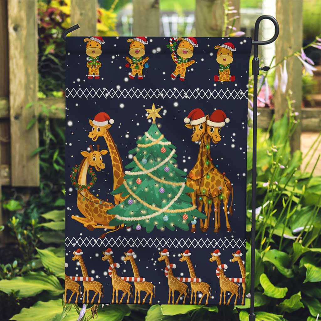 Love Giraffe Christmas Garden Flag Xmas Holiday Patterns - Wonder Print Shop