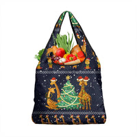 Love Giraffe Christmas Grocery Bag Xmas Holiday Patterns - Wonder Print Shop
