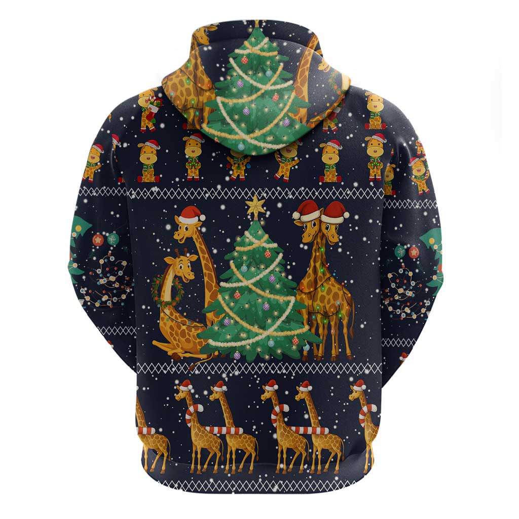 Love Giraffe Christmas Hoodie Xmas Holiday Patterns - Wonder Print Shop