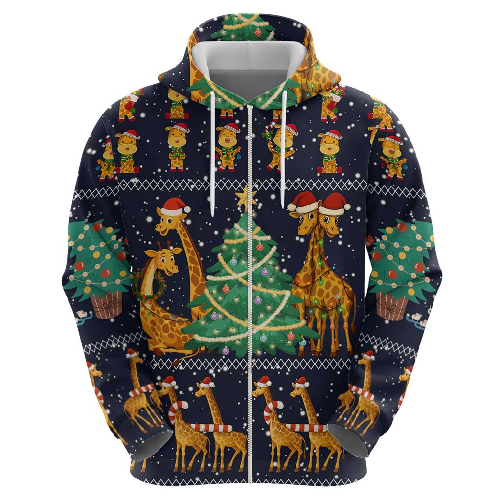 Love Giraffe Christmas Hoodie Xmas Holiday Patterns - Wonder Print Shop