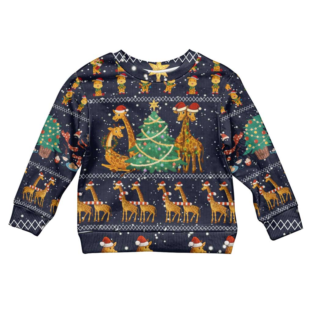 Love Giraffe Christmas Kid Ugly Christmas Sweater Xmas Holiday Patterns - Wonder Print Shop
