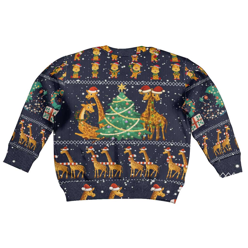 Love Giraffe Christmas Kid Ugly Christmas Sweater Xmas Holiday Patterns - Wonder Print Shop
