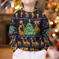 Love Giraffe Christmas Kid Ugly Christmas Sweater Xmas Holiday Patterns - Wonder Print Shop