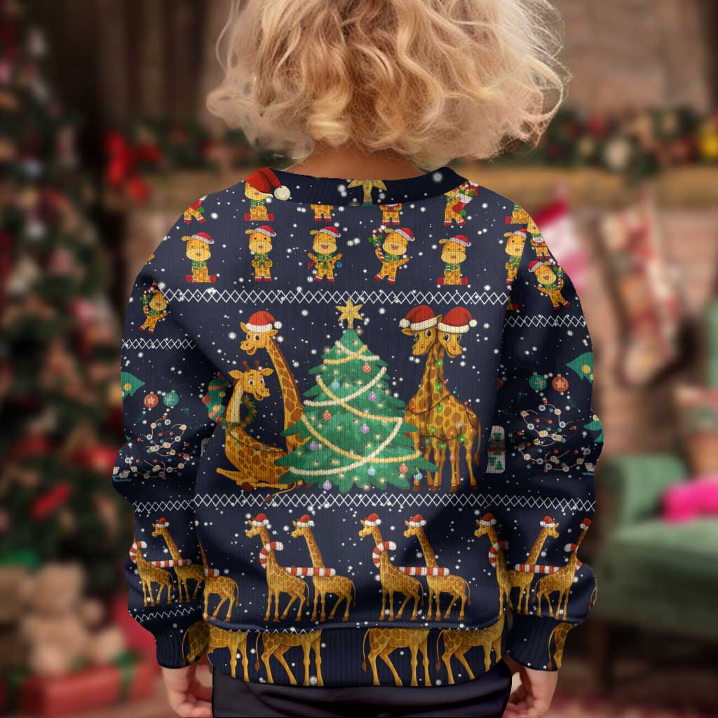 Love Giraffe Christmas Kid Ugly Christmas Sweater Xmas Holiday Patterns - Wonder Print Shop