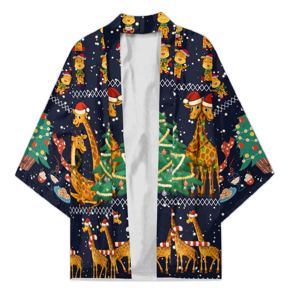 Love Giraffe Christmas Kimono Xmas Holiday Patterns - Wonder Print Shop