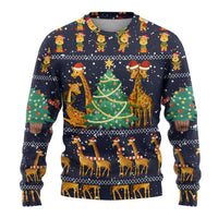 Love Giraffe Christmas Ugly Christmas Sweater Xmas Holiday Patterns - Wonder Print Shop