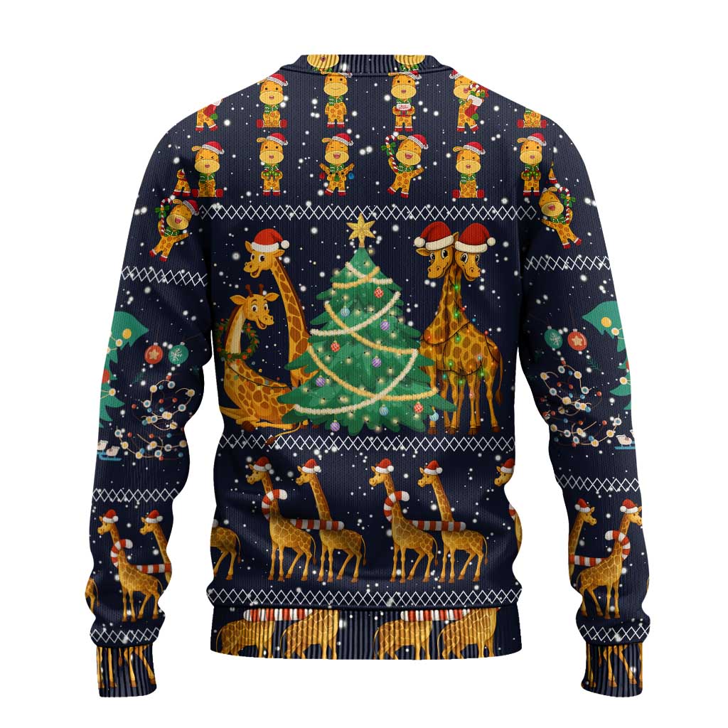 Love Giraffe Christmas Ugly Christmas Sweater Xmas Holiday Patterns - Wonder Print Shop
