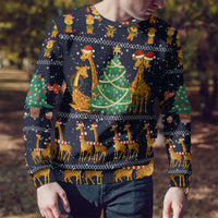 Love Giraffe Christmas Ugly Christmas Sweater Xmas Holiday Patterns - Wonder Print Shop