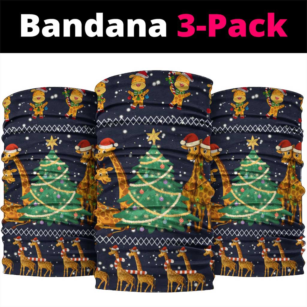 Love Giraffe Christmas Neck Gaiter Xmas Holiday Patterns - Wonder Print Shop