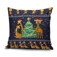 Love Giraffe Christmas Pillow Cover Xmas Holiday Patterns - Wonder Print Shop