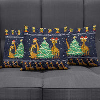 Love Giraffe Christmas Pillow Cover Xmas Holiday Patterns - Wonder Print Shop