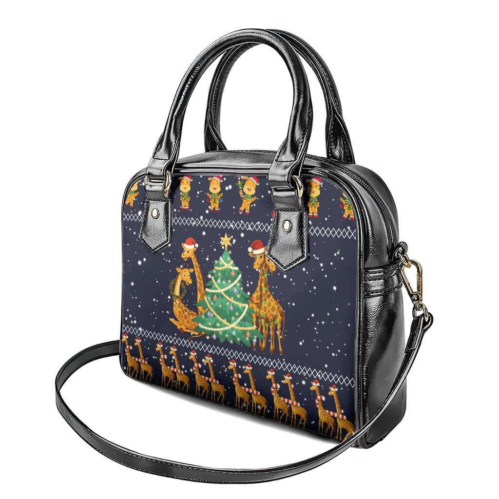 Love Giraffe Christmas Shoulder Handbag Xmas Holiday Patterns - Wonder Print Shop