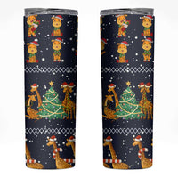 Love Giraffe Christmas Skinny Tumbler Xmas Holiday Patterns - Wonder Print Shop