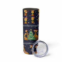 Love Giraffe Christmas Skinny Tumbler Xmas Holiday Patterns - Wonder Print Shop