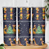 Love Giraffe Christmas Skinny Tumbler Xmas Holiday Patterns - Wonder Print Shop