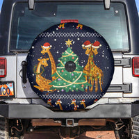 Love Giraffe Christmas Spare Tire Cover Xmas Holiday Patterns - Wonder Print Shop