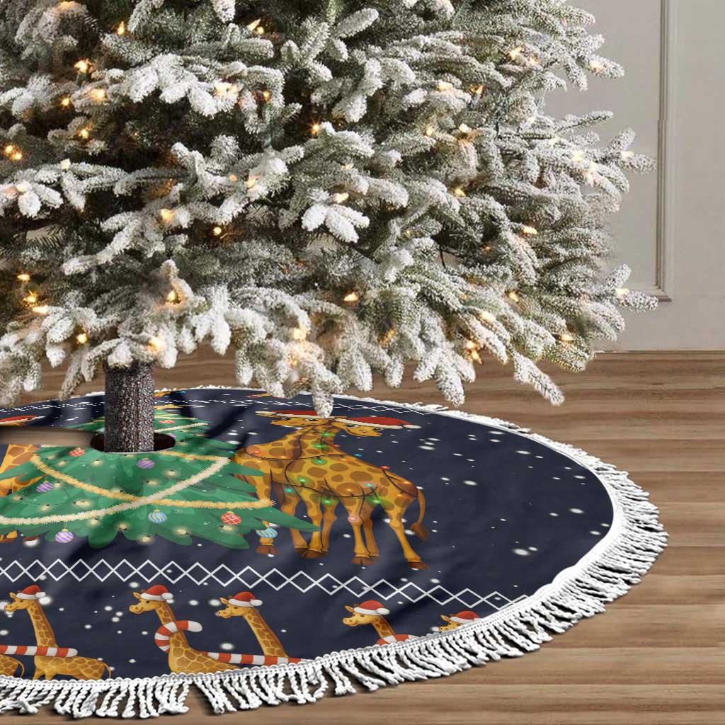 Love Giraffe Christmas Tree Skirt Xmas Holiday Patterns - Wonder Print Shop
