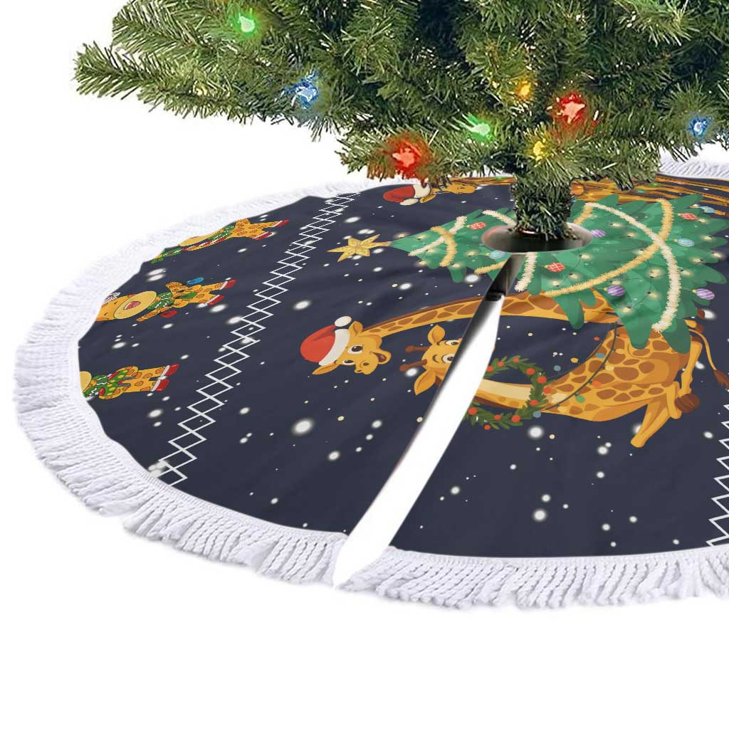 Love Giraffe Christmas Tree Skirt Xmas Holiday Patterns - Wonder Print Shop