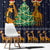 Love Giraffe Christmas Window Curtain Xmas Holiday Patterns - Wonder Print Shop