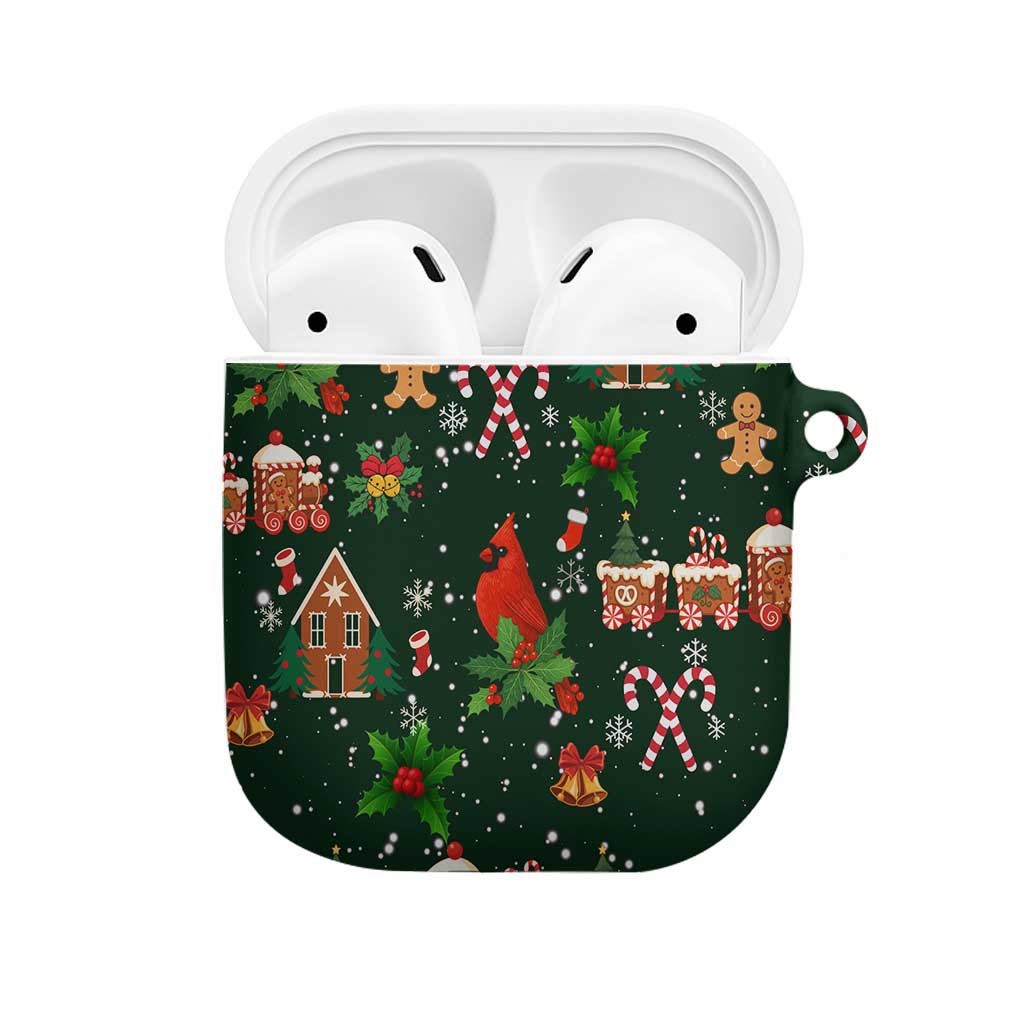 Love Cardinal Xmas Christmas AirPods Case Xmas Holiday Patterns - Wonder Print Shop
