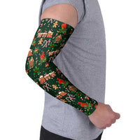Love Cardinal Xmas Christmas Arm Sleeves Xmas Holiday Patterns - Wonder Print Shop