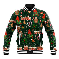 Love Cardinal Xmas Christmas Baseball Jacket Xmas Holiday Patterns - Wonder Print Shop