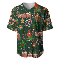 Love Cardinal Xmas Christmas Baseball Jersey Xmas Holiday Patterns - Wonder Print Shop