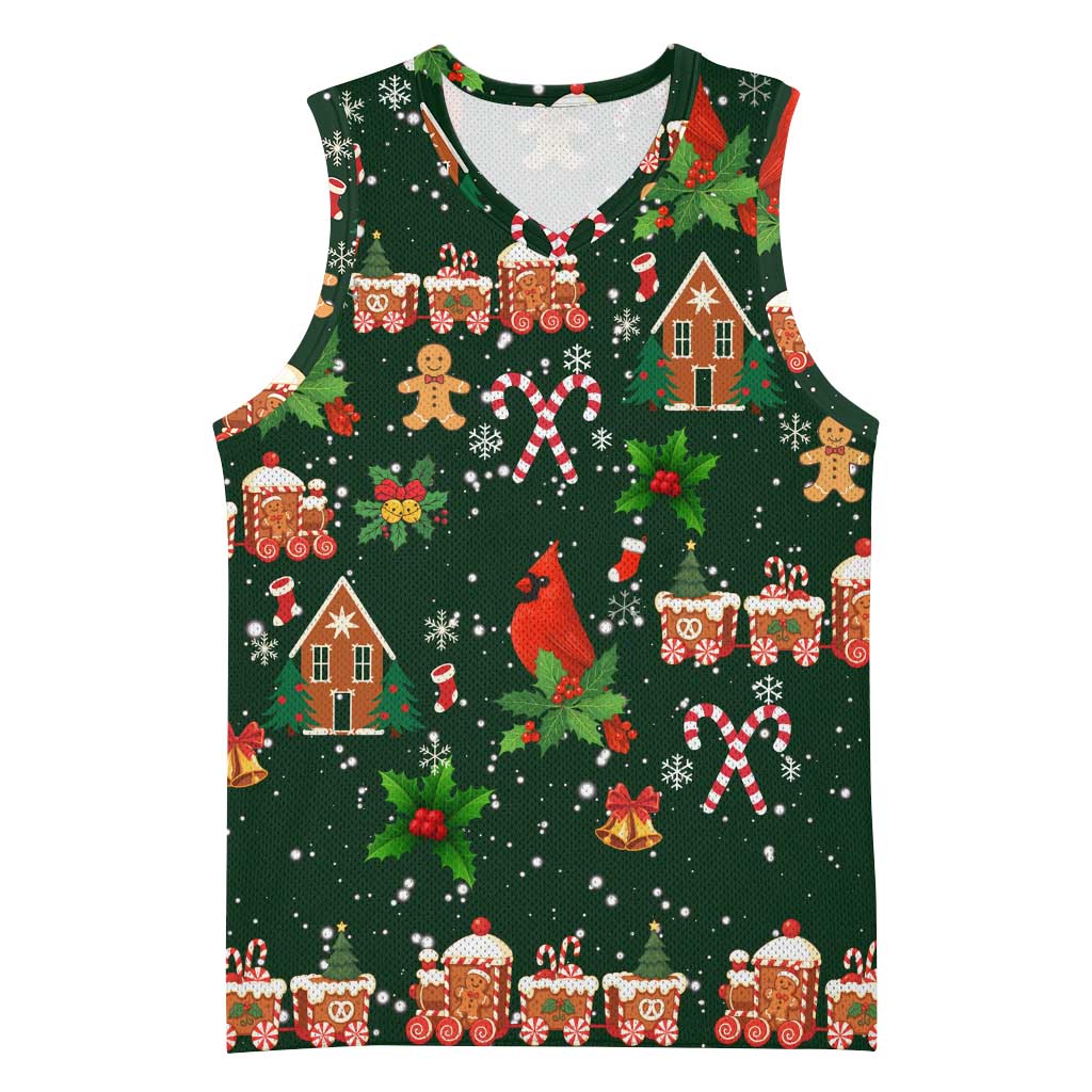 Love Cardinal Xmas Christmas Basketball Jersey Xmas Holiday Patterns - Wonder Print Shop