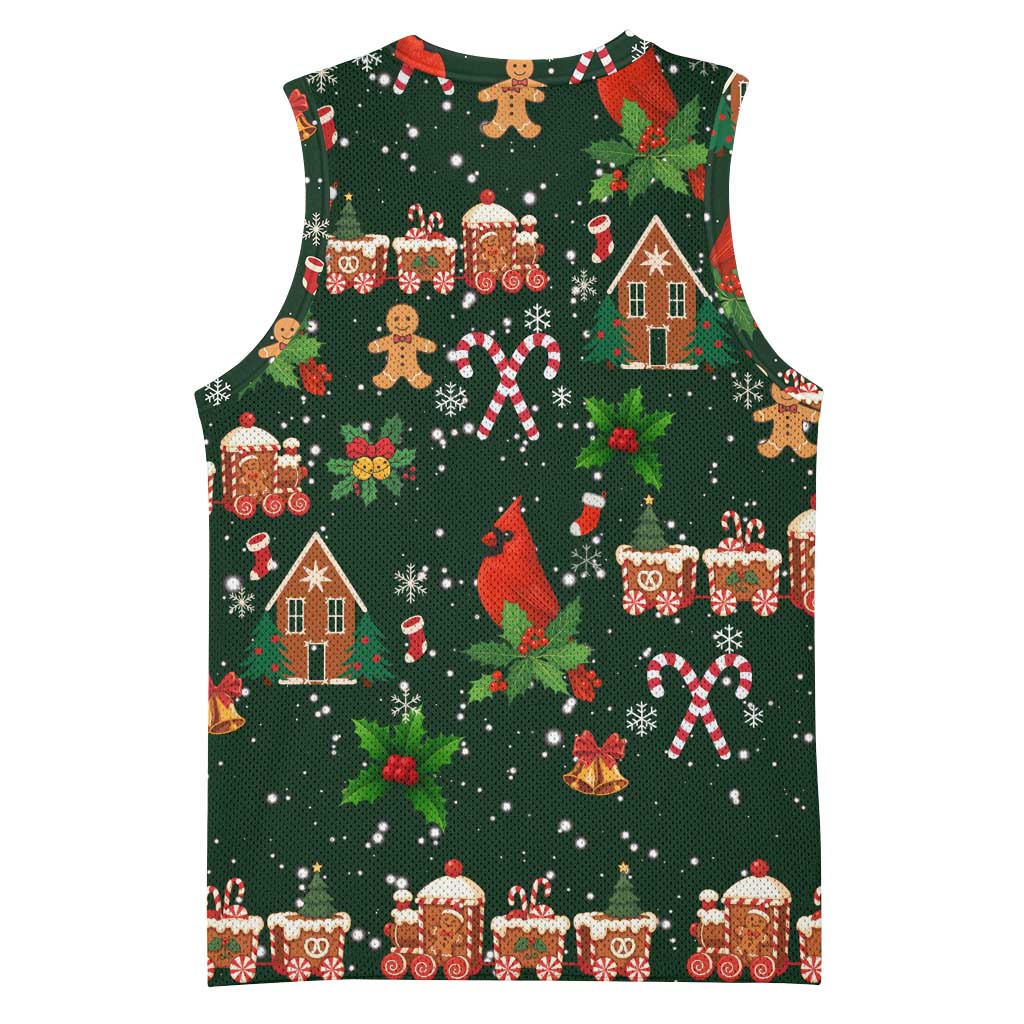 Love Cardinal Xmas Christmas Basketball Jersey Xmas Holiday Patterns - Wonder Print Shop