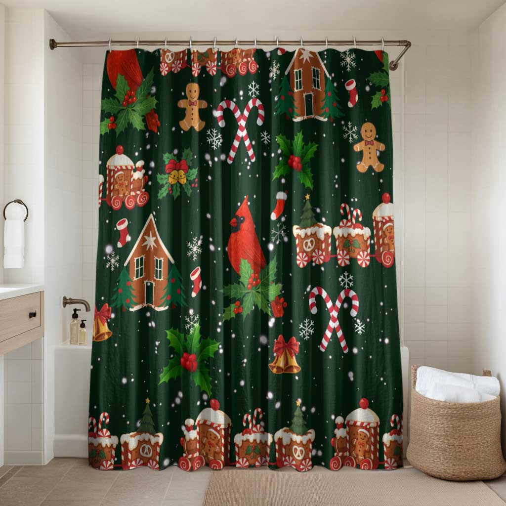 Love Cardinal Xmas Christmas Bathroom Set Xmas Holiday Patterns - Wonder Print Shop
