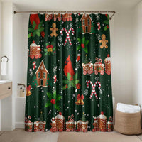 Love Cardinal Xmas Christmas Bathroom Set Xmas Holiday Patterns - Wonder Print Shop