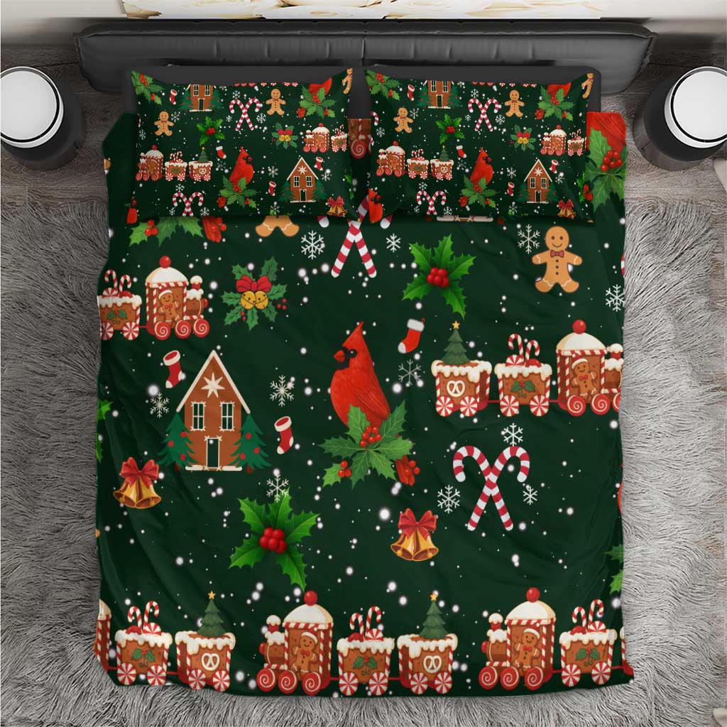 Love Cardinal Xmas Christmas Bedding Set Xmas Holiday Patterns - Wonder Print Shop