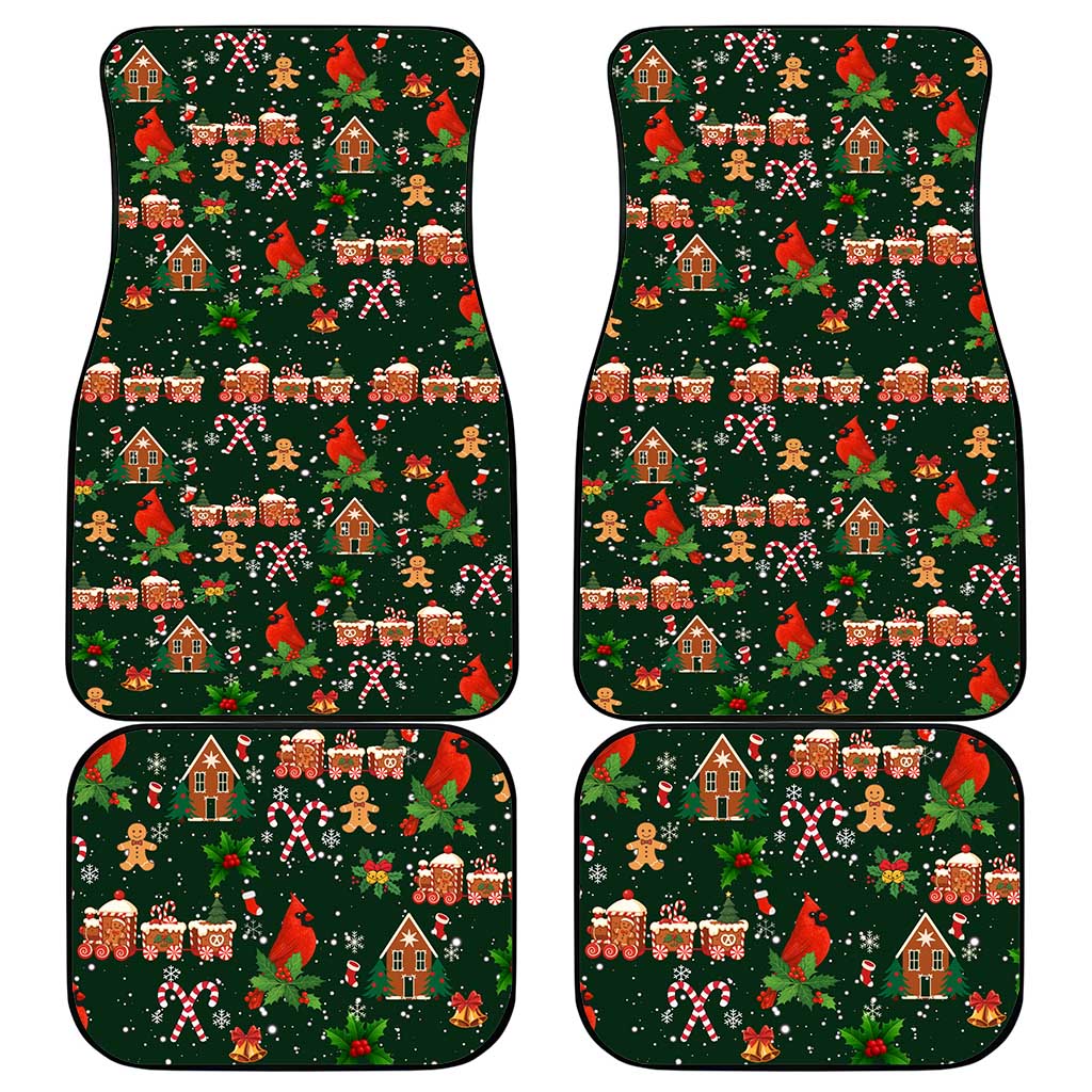 Love Cardinal Xmas Christmas Car Mats Xmas Holiday Patterns - Wonder Print Shop