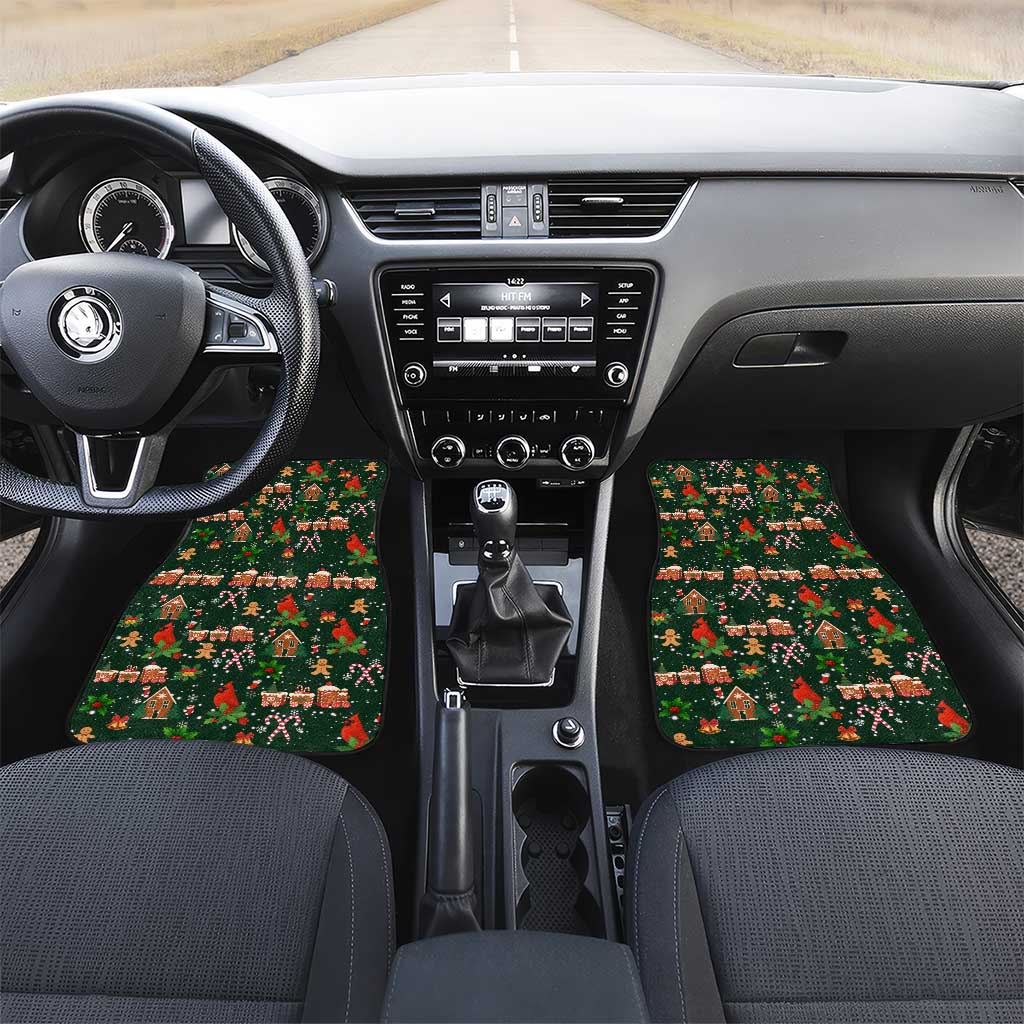 Love Cardinal Xmas Christmas Car Mats Xmas Holiday Patterns - Wonder Print Shop