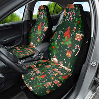 Love Cardinal Xmas Christmas Car Seat Cover Xmas Holiday Patterns - Wonder Print Shop