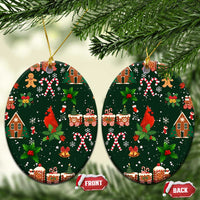 Love Cardinal Xmas Christmas Ceramic Ornament Xmas Holiday Patterns - Wonder Print Shop