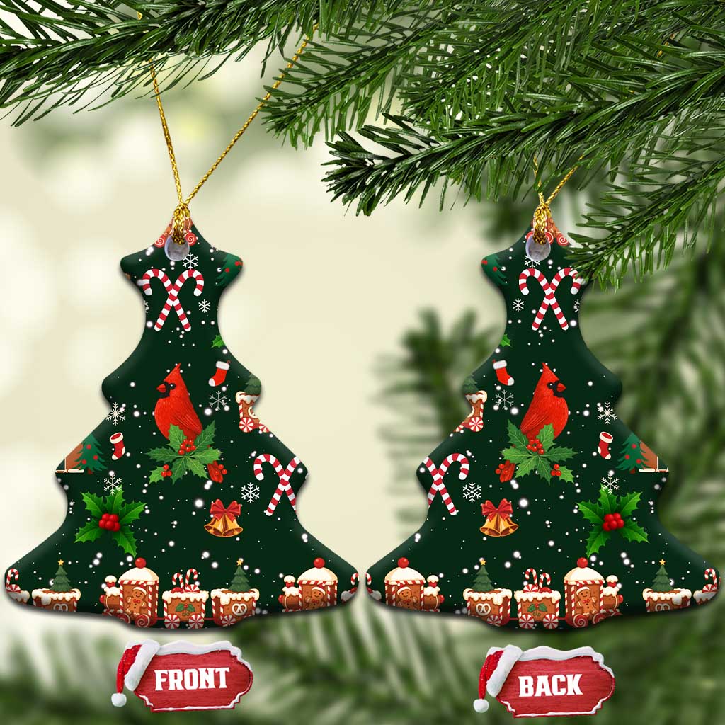Love Cardinal Xmas Christmas Ceramic Ornament Xmas Holiday Patterns - Wonder Print Shop