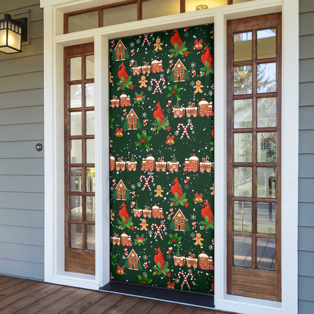 Love Cardinal Xmas Christmas Door Cover Xmas Holiday Patterns - Wonder Print Shop
