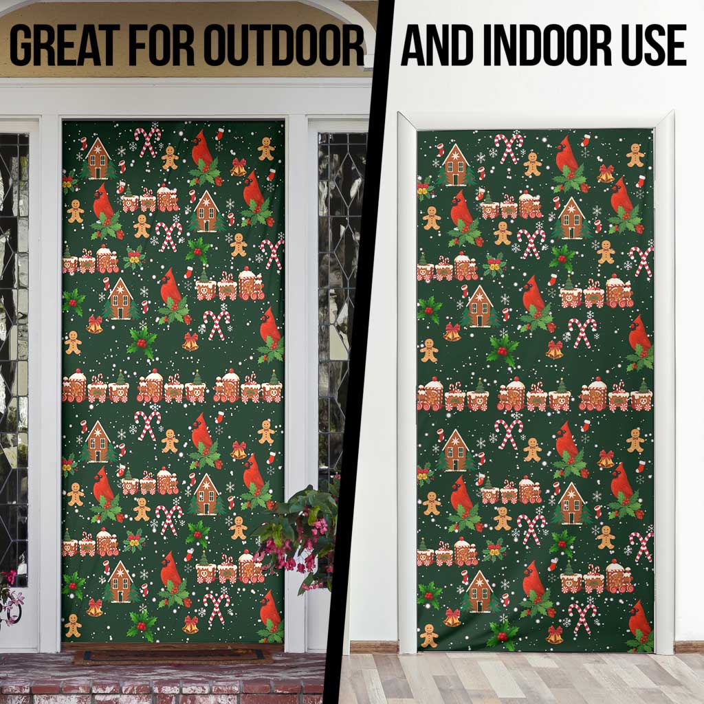 Love Cardinal Xmas Christmas Door Cover Xmas Holiday Patterns - Wonder Print Shop