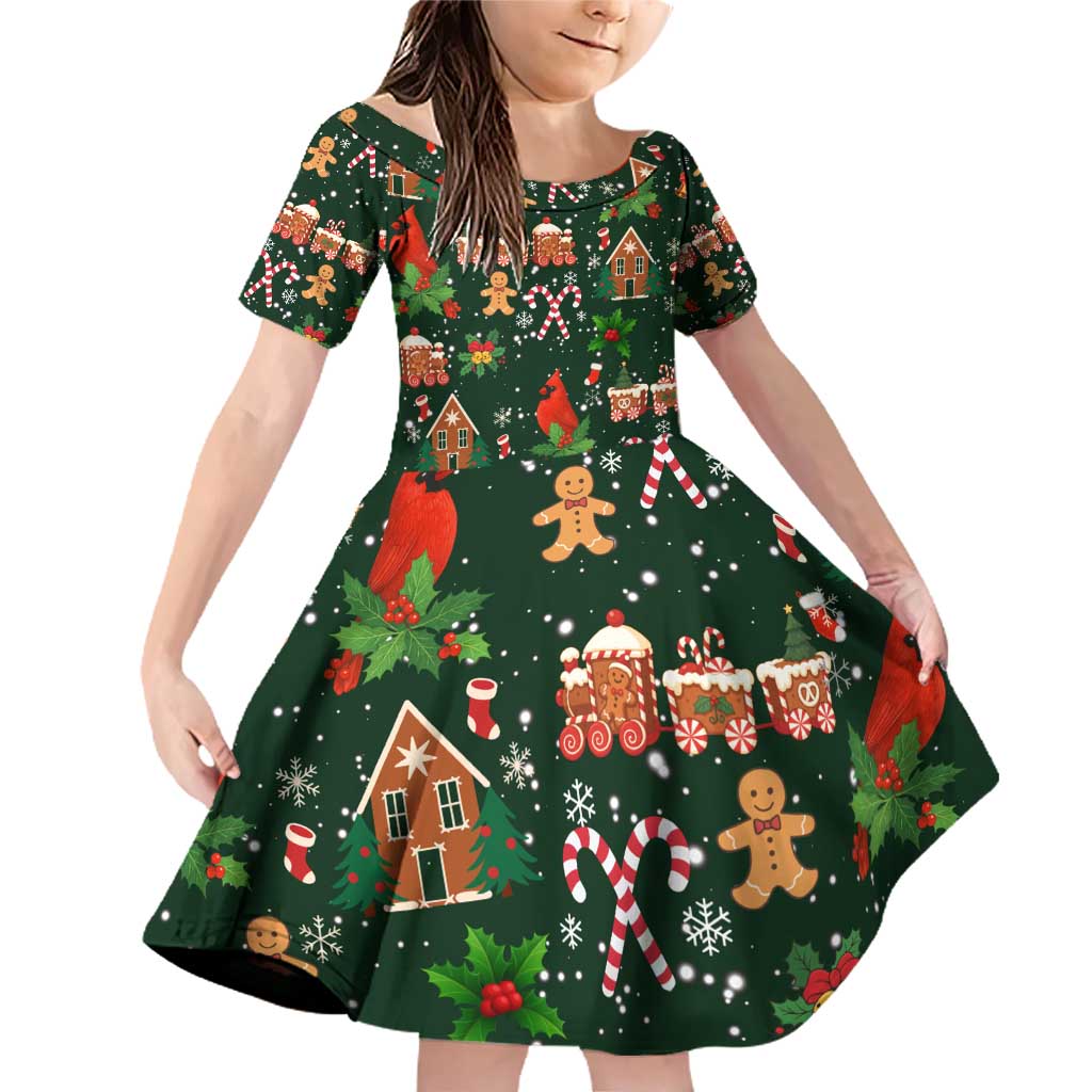 Love Cardinal Xmas Christmas Family Matching Off Shoulder Short Dress and Hawaiian Shirt Xmas Holiday Patterns - Wonder Print Shop