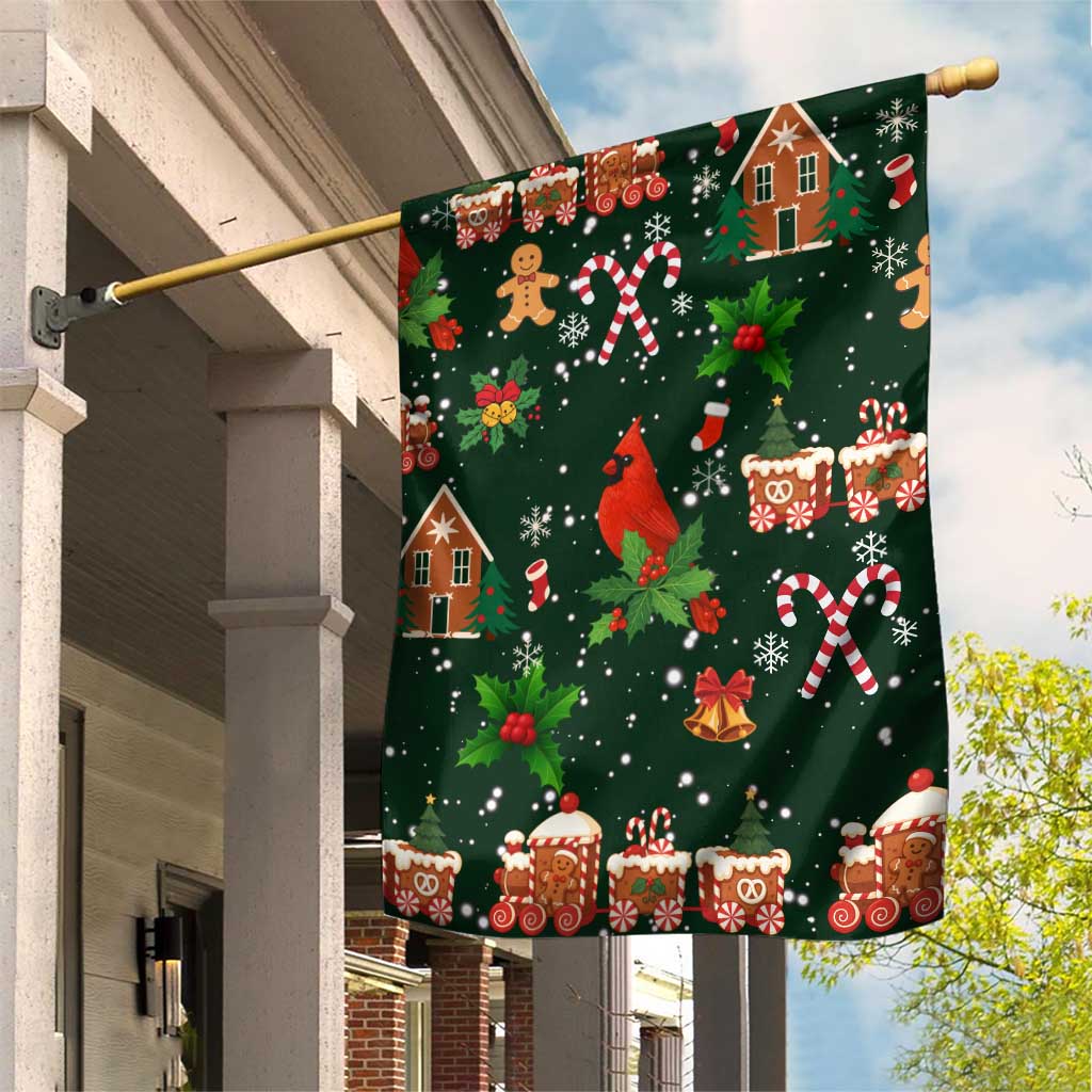Love Cardinal Xmas Christmas Garden Flag Xmas Holiday Patterns - Wonder Print Shop