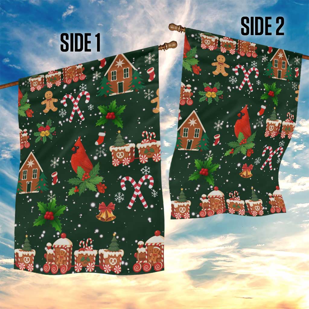 Love Cardinal Xmas Christmas Garden Flag Xmas Holiday Patterns - Wonder Print Shop
