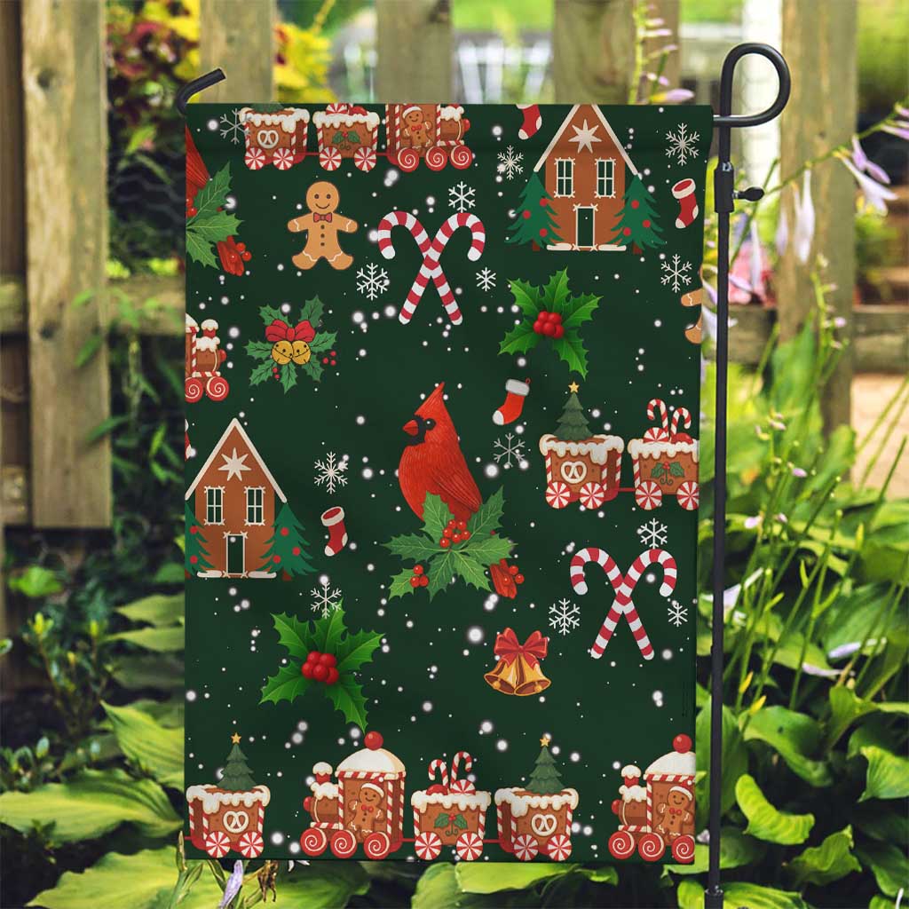 Love Cardinal Xmas Christmas Garden Flag Xmas Holiday Patterns - Wonder Print Shop