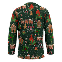 Love Cardinal Xmas Christmas Hockey Jersey Xmas Holiday Patterns - Wonder Print Shop