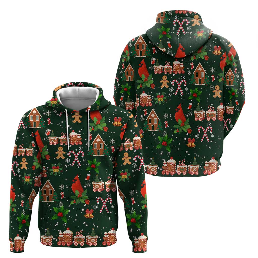 Love Cardinal Xmas Christmas Hoodie Xmas Holiday Patterns - Wonder Print Shop