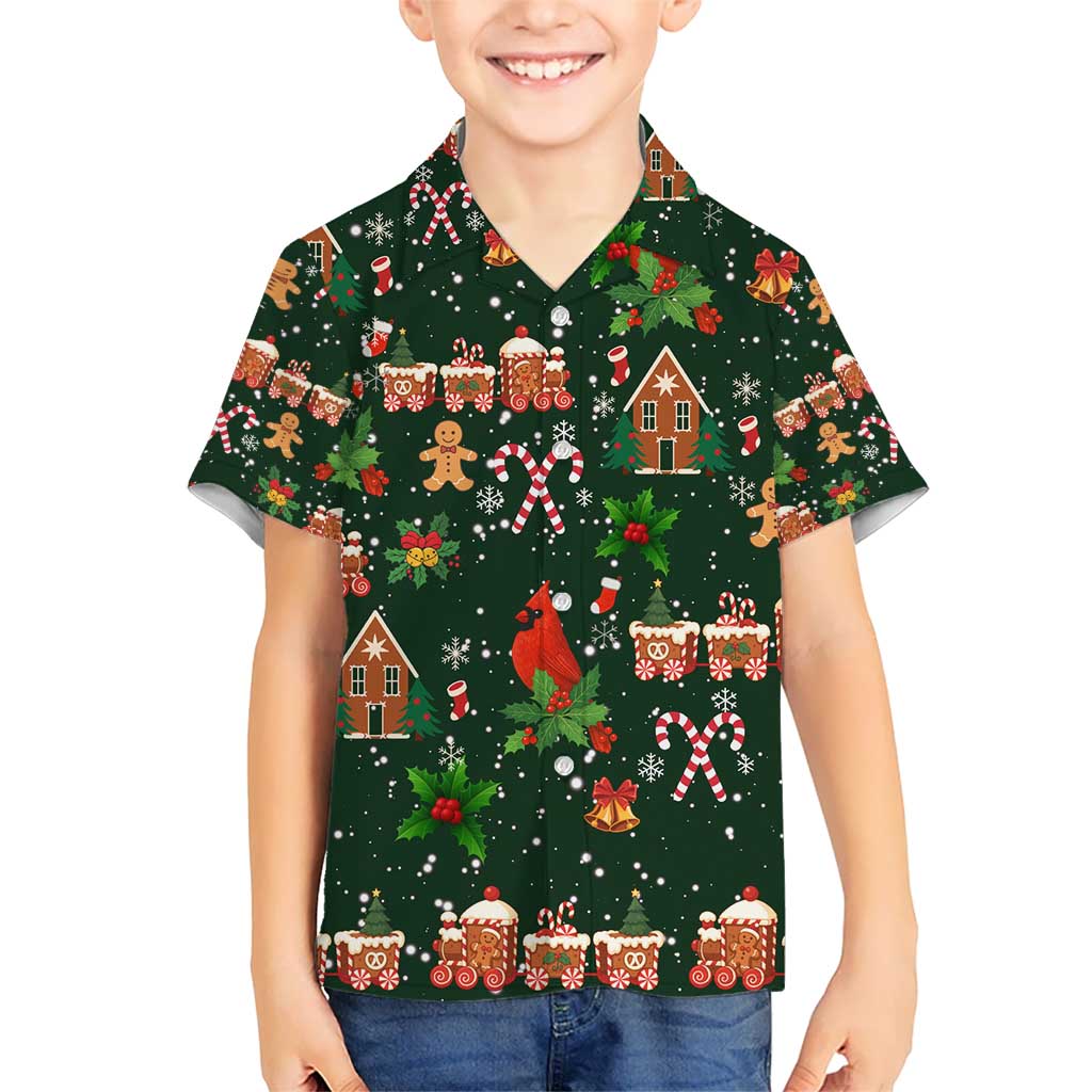 Love Cardinal Xmas Christmas Kid Hawaiian Shirt Xmas Holiday Patterns - Wonder Print Shop