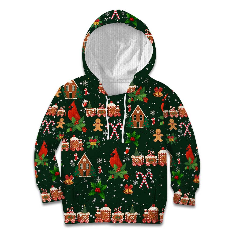 Love Cardinal Xmas Christmas Kid Hoodie Xmas Holiday Patterns - Wonder Print Shop