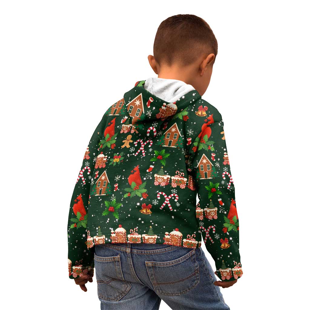 Love Cardinal Xmas Christmas Kid Hoodie Xmas Holiday Patterns - Wonder Print Shop
