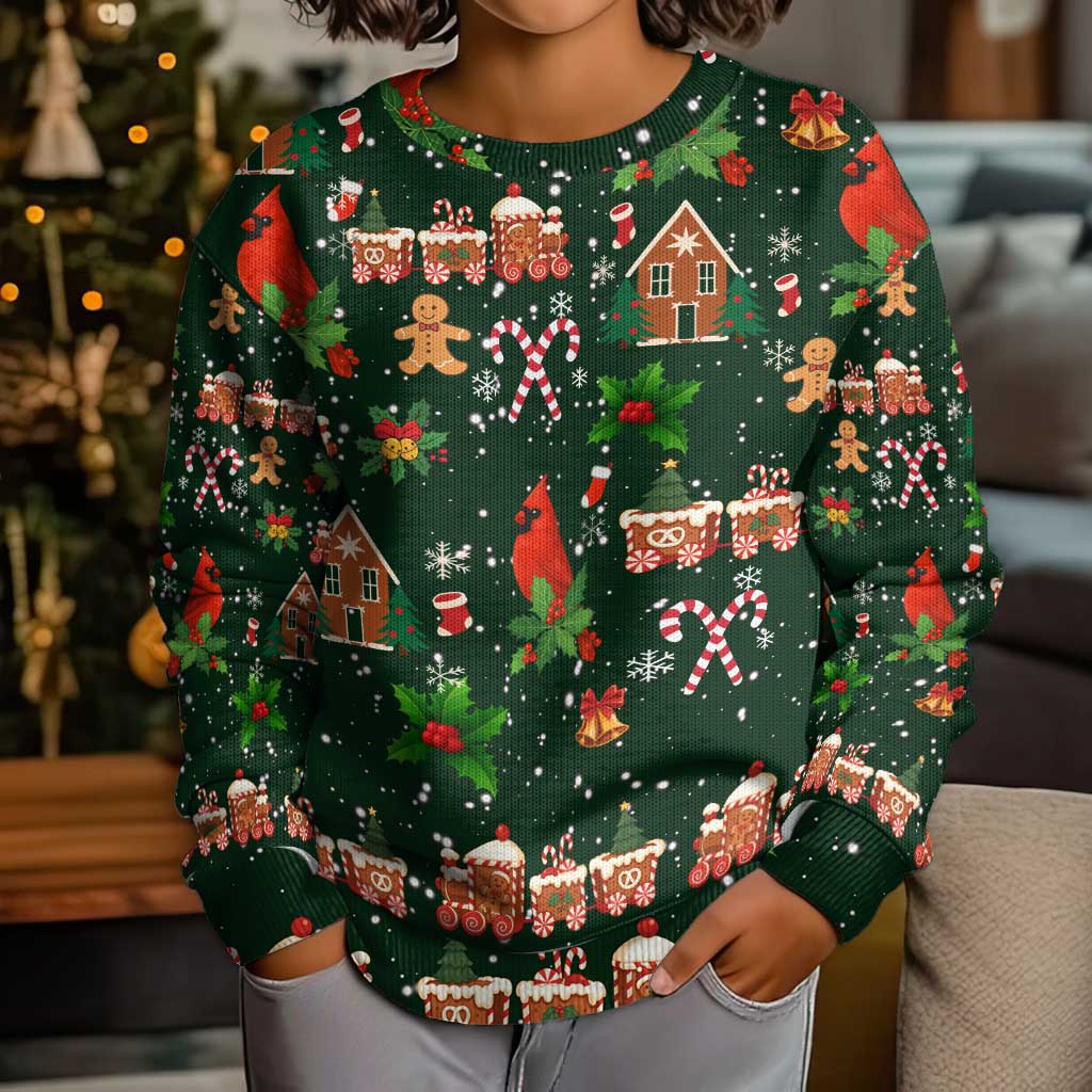 Love Cardinal Xmas Christmas Kid Ugly Christmas Sweater Xmas Holiday Patterns - Wonder Print Shop